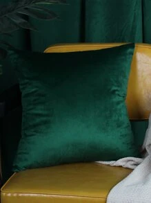 Vỏ đệm thêu hình học không có chất làm đầy - Màu xanh lá cây đậm - Xem 3