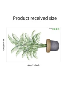 1入組植物印花牆貼 - 彩色 - 查看 3