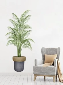 1入組植物印花牆貼 - 彩色 - 查看 5