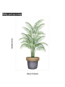 1入組植物印花牆貼 - 彩色 - 查看 8