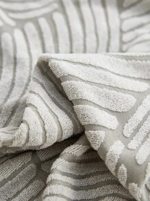 1pc Jacquard Stretchy Sofa Slipcover - Grey - View 4