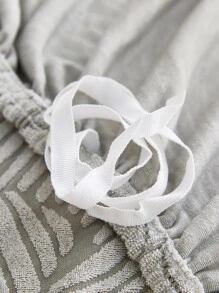 1pc Jacquard Stretchy Sofa Slipcover - Grey - View 5