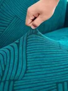 1 Three-dimensional Jacquard Knitted Sofa Cover - Green - View 2