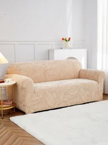 1pc 3d Knitted Sofa Cover - Khaki - View 3