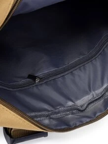 Drawstring Front Sling Bag - Camel - View 6