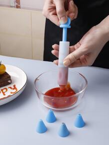 1pc Random Color Piping Pen & 3pcs Nozzle - Multicolor - View 5