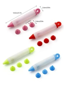 1pc Random Color Piping Pen & 3pcs Nozzle - Multicolor - View 6