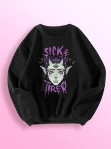 Isabela Escobar Quần áo thể thao nữ Con số Lá thư Giải trí - màu đen - Xem 1