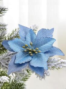 10入組聖誕擬真花 - 彩色 - 查看 2