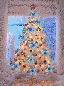 10入組聖誕擬真花 - 彩色 - 查看 5