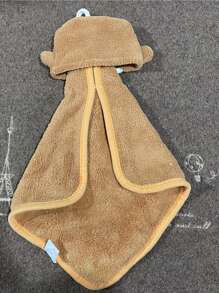 1pc Shark Embroidered Absorbent Washcloth - Multicolor - View 2