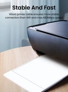 UGREEN USB C Printer Cable Type C To USB B 2.0 Nylon Braided Printer Scanner Cord Compatible With MacBook Pro Printers Camera Digital Piano Hard Drive - Black - View 7