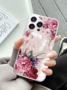 花朵印花手機殼相容於 iPhone15/15Plus/15Pro/15Promax - 彩色 - 查看 2