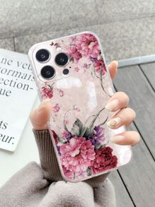 花朵印花手機殼相容於 iPhone15/15Plus/15Pro/15Promax - 彩色 - 查看 3