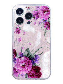 花朵印花手機殼相容於 iPhone15/15Plus/15Pro/15Promax - 彩色 - 查看 5