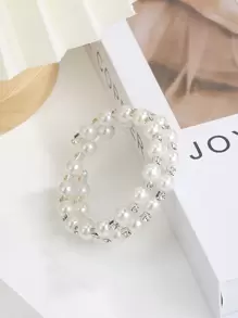 1 件奢华珍珠和水钻装饰窗帘系带，优雅窗帘装饰夹 - 彩色 - 查看 5