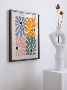 3入組花朵圖案無框畫 - 彩色 - 查看 6