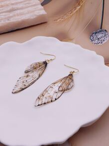 Wing Drop Earrings - Multicolor - View 2