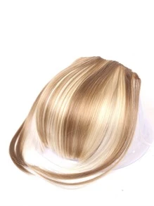 短直筒合成纖維頭髮劉海 - 彩色 - 查看 3