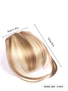 短直筒合成纖維頭髮劉海 - 彩色 - 查看 6