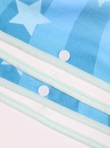 1pc Christmas Santa Pattern Kids Bath Towel - Multicolor - View 5