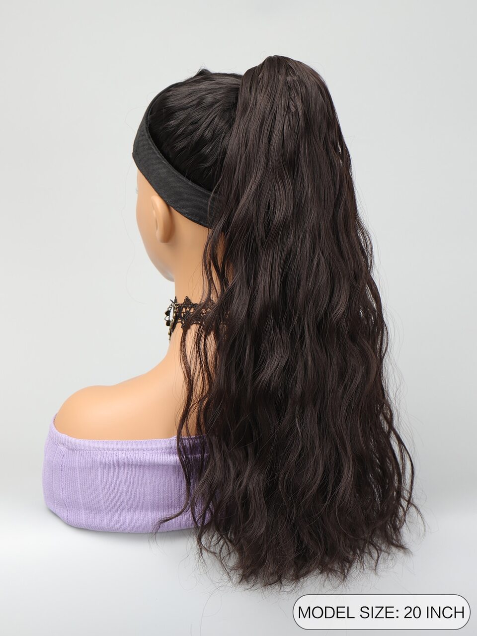 Medium Curly Ponytail Synthetic Hair Extension With Claw