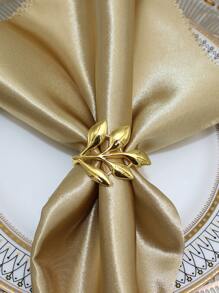 1pc Gold Leaf Shaped Napkin Holder - Gold - View 4