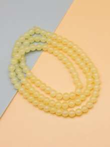 100 cái Hạt Trang sức Tự làm Phụ kiện - Màu vàng - Xem 1