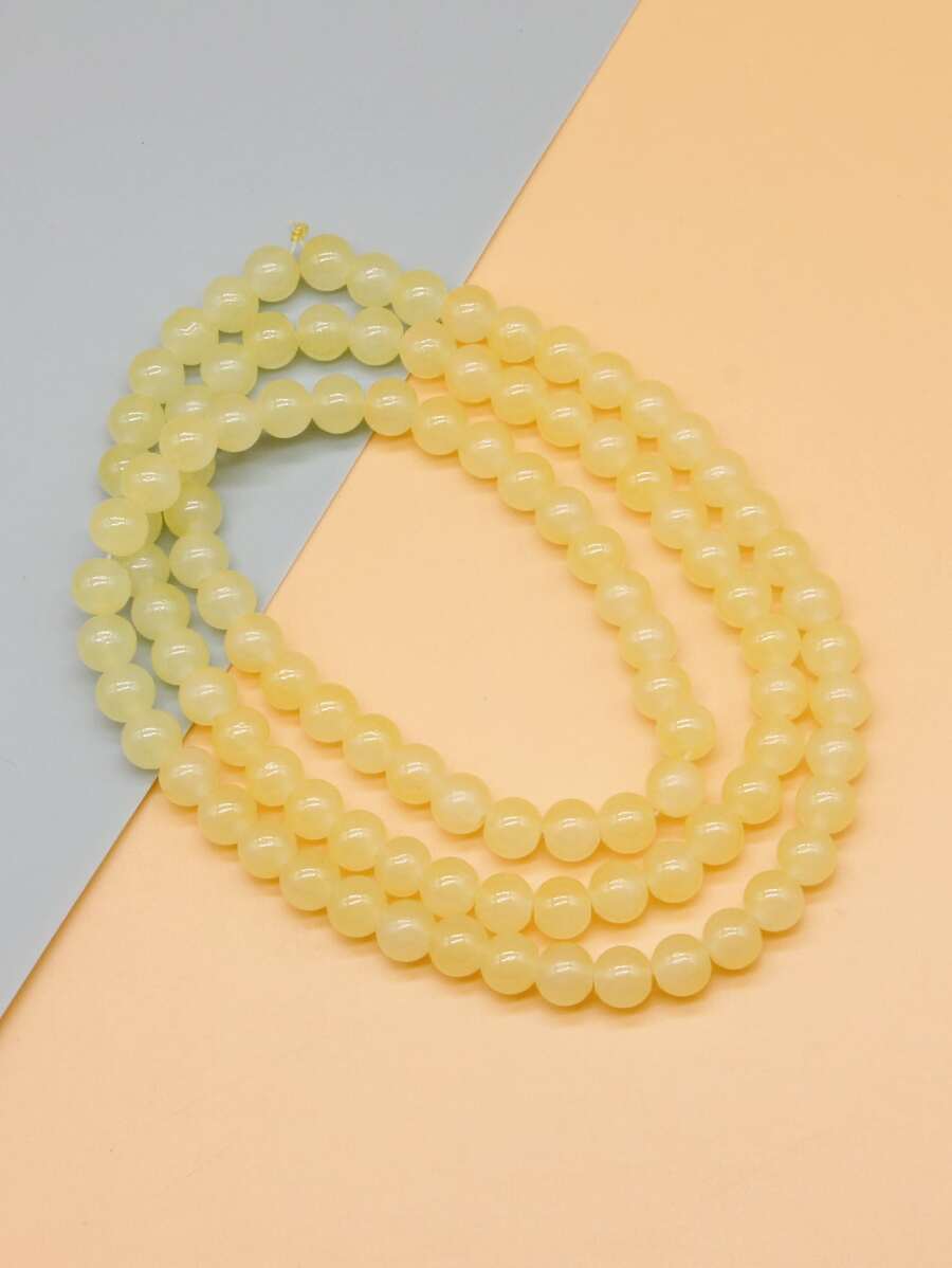 100 cái Hạt Trang sức Tự làm Phụ kiện - Màu vàng - Xem 1