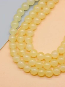 100 cái Hạt Trang sức Tự làm Phụ kiện - Màu vàng - Xem 3