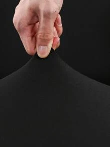 1pc Bọc ghế sofa co giãn rắn & 1pc bọc đệm không có chất độn - màu đen - Xem 5