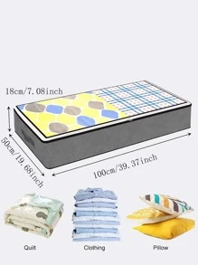 1 pieza Bolsa de almacenamiento de ropa liso color