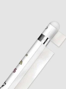 1 hoja Pegatina con dibujos animados con estampado de vaca compatible con la primera generación de Apple Pencil - Multicolor - Ver 3