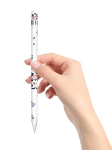 1 hoja Pegatina con dibujos animados con estampado de vaca compatible con la primera generación de Apple Pencil - Multicolor - Ver 5