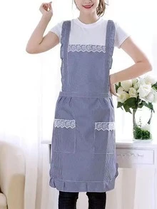 1入組蕾絲邊防水圍裙 - 彩色 - 查看 5