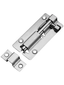 1入組不銹鋼車門鎖 - 銀色 - 查看 2