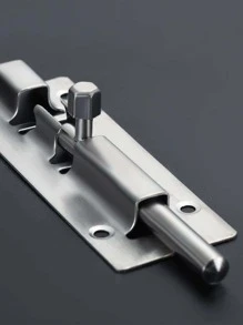 1入組不銹鋼車門鎖 - 銀色 - 查看 3