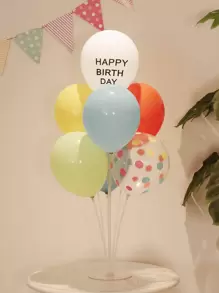 7 件生日派对装饰气球，圣诞节 - 彩色 - 查看 1