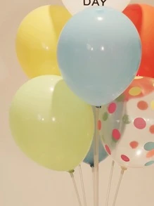 7 件生日派对装饰气球，圣诞节 - 彩色 - 查看 2