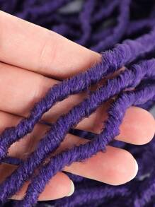 1 paquete de cabello trenzado púrpura suave Locs Crochet, de 18 a 36 pulgadas de largo, extensiones de cabello sintético Crochet Locs falsos/morados, regalos de Navidad (Púrpura#) - Ver 5