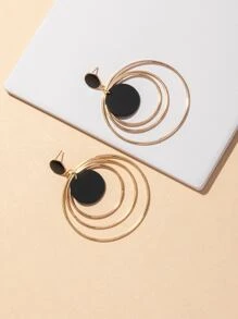 Hoa tai hình tròn - Nhiều màu - Xem 2