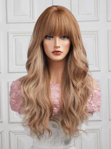 Haircube 26 Inch Nâu Nổ Trung Bình Dài Xoăn Duyên Dáng Mê Hoặc Gợi Tình Tổng Hợp Bộ Tóc Giả Dành Cho Nữ - Ombre - Xem 6