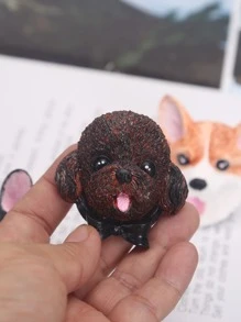 1 pieza Molde de silicona perro cabeza en forma de DIY - Rosa - Ver 6