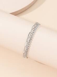 Minimalist Layered Link Bracelet