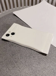 Plain Candy Design Phone Case - White - View 4