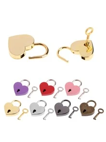 Khóa màu ngẫu nhiên hình trái tim 1pc - Nhiều màu - Xem 2