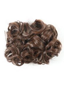 Short Curly Synthetic Hair Buns - Multicolor - View 1