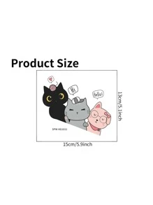 1 Máy Tính Tự Dán Nhựa PVC Công Tắc Ổ Cắm Decal Dán Tường Hoạt Hình Dễ Thương Họa Tiết Mèo Chống Nước Công Tắc Miếng Dán - Nhiều màu - Xem 6