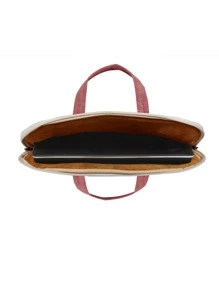 LISEN 1入組素色電腦包和1入組收納小袋 - 粉色 - 查看 4