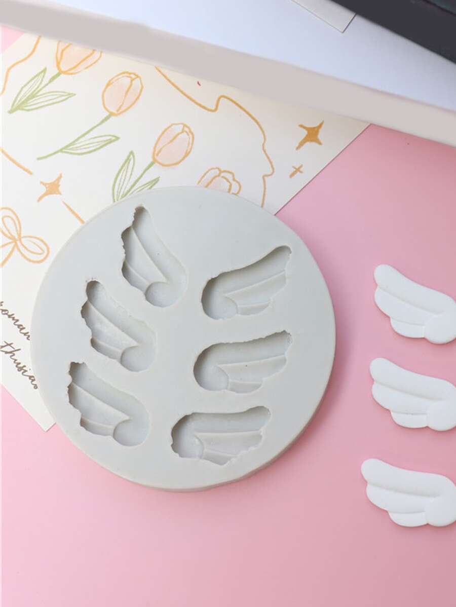 1pc Wing Design DIY Silicone Mold - Grey - View 1